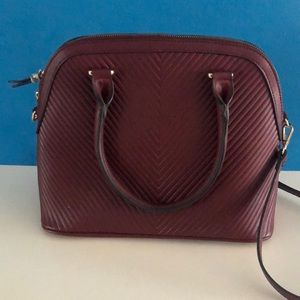 NWOT Burgundy Dome Satchel Handbag 👜